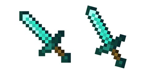 Minecraft Cursor with Diamond Sword - Game Cursor - Sweezy Cursors