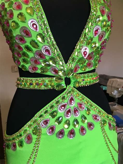 Light green belly dance costume , Very fresh look for summer