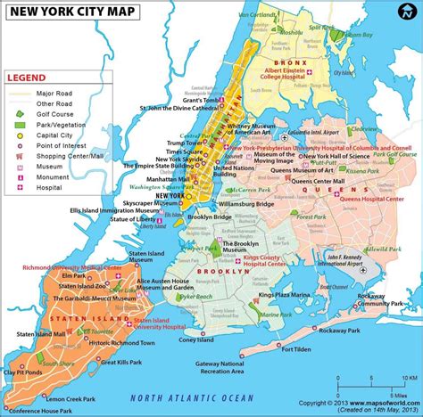 Overview Map Of New York City - United States Map