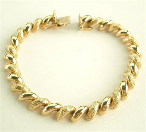 Turkish 14K Solid Gold Bracelet 17 grams Stunning! #14ksolidgoldbracelet