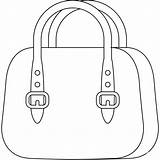 Handbag Emoji coloring Page  ColouringPages sketch template