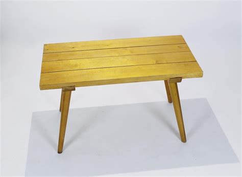 Vintage Midcentury Rustic Plank Coffee Table, Hungary, 1950 For Sale at 1stDibs