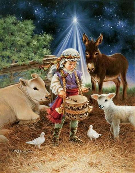 Little Drummer Boy | The little drummer boy, Christmas scenes, Christmas paintings