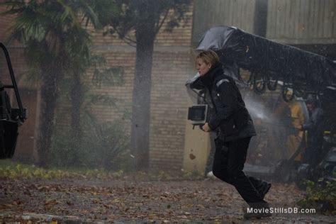 The Hurricane Heist - Behind the scenes photo of Maggie Grace