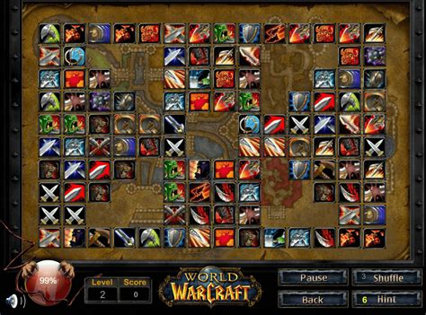 World of Warcraft Mahjong - play game online in full screen