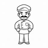 Happy Little Chef Coloring Activity  Page sketch template