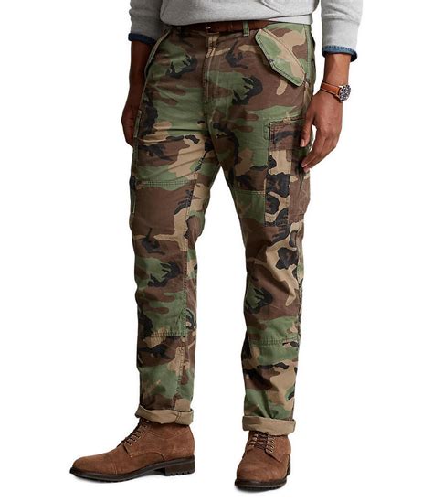 Polo Ralph Lauren Big & Tall Classic-Fit Camo Canvas Cargo Pants | Dillard's