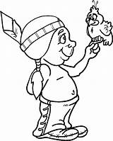 Native American Indian Coloring Pages For Kids sketch template