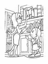 Library Coloring Pages For Kids sketch template