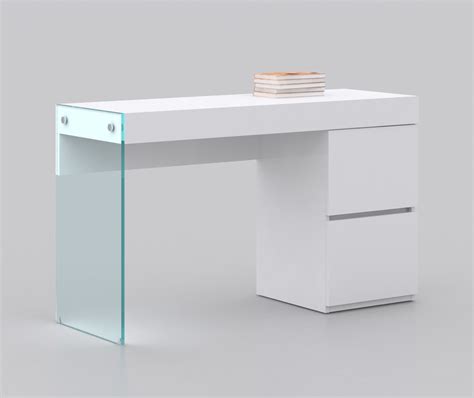 Venice White Modern Office Desk | Contemporary Office Desk