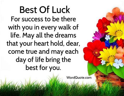 Good luck quotes And wishes | Good luck quotes, Luck quotes, Exam good ...