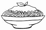 Best spaghetti With Delicious Suace coloring pages sketch template