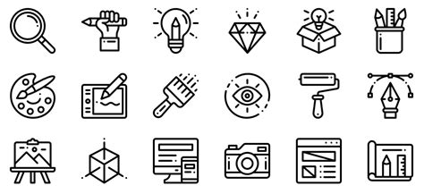 50 Graphic design icons vector free download