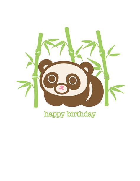 Panda Birthday Card – wanart.com