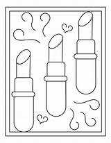 16 Printable Lipstick Coloring Pages  Etsy sketch template