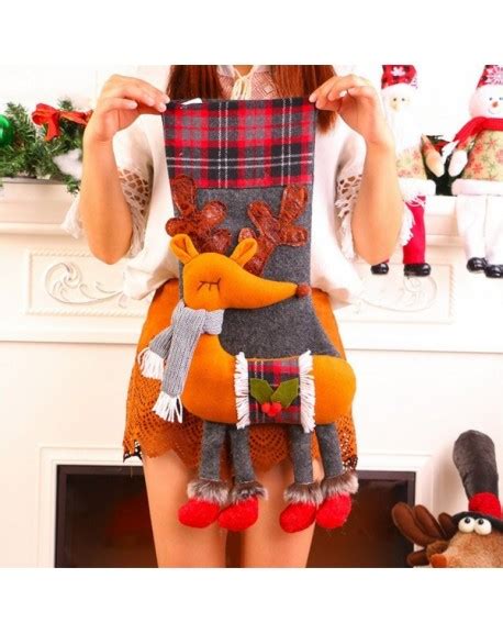 christmas stockings Clearance decorations large high-grade gift candy ...