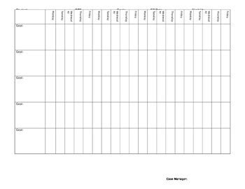 Weekly Progress Monitoring Template by Chelsea Freedman | TPT