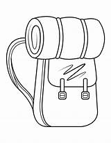 Backpack Coloring Page sketch template