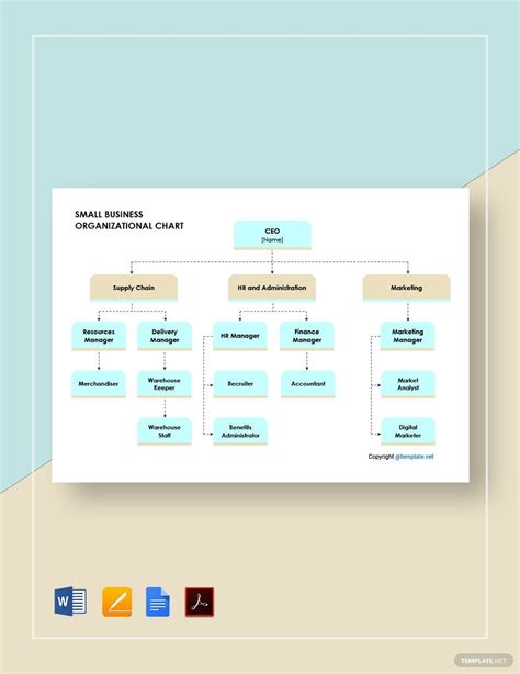 Daycare Organizational Chart Template in Google Docs, Pages, Word, PDF ...