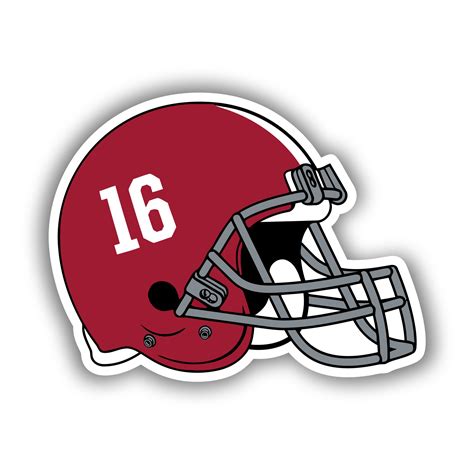 Alabama Crimson Tide – Helmet – Temporary Tattoo – Biggest Decal Shop