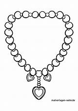 Coloring Page Pearl necklace jewelry  Download coloring For Free sketch template