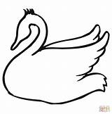 Swan Outline coloring Page  Free Printable Coloring Pages sketch template