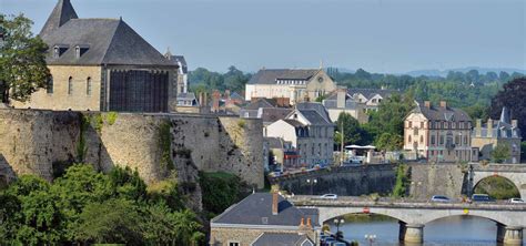 85 km cycling on the towpath along the river Mayenne - France, Atlantic Loire Valley