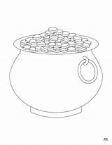 Pot Of Gold Templates & Coloring Pages  33 Printabulls sketch template