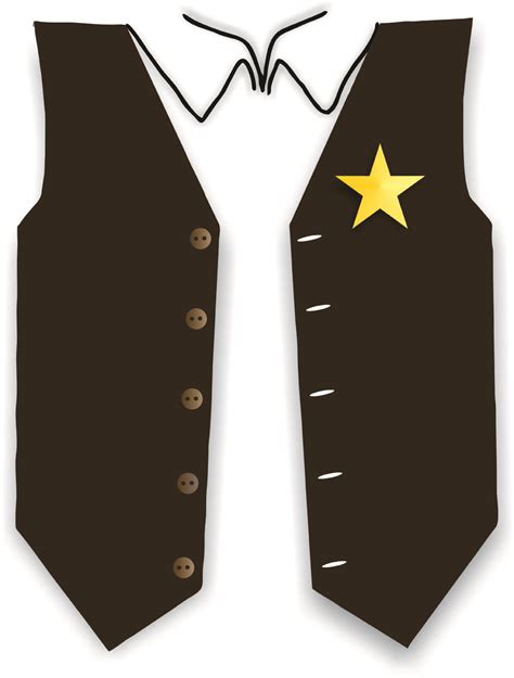 cowboy vest t-shirt design. great for theme birthdays, class presentations, and general dress up ...