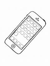 Cell Phone coloring pages sketch template