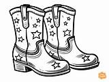 Cowgirl Boots Coloring Page For Kids  Free Printable In 2024 sketch template
