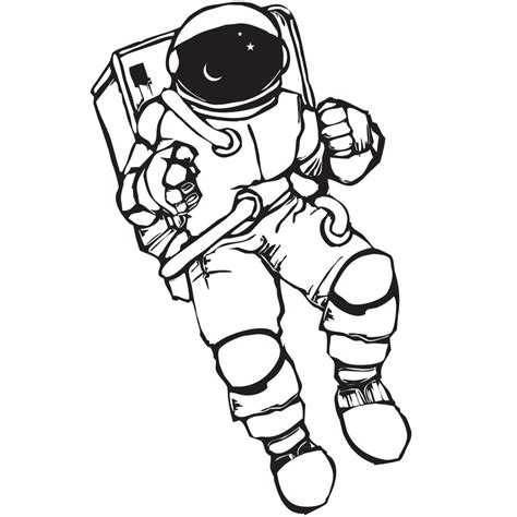 Simple Astronaut Drawing | Free download on ClipArtMag