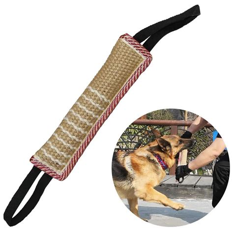 Dog-Tug-Toy-Dog-Bite-Pillow-Jute-Bite-Toy-with-2-Handles-Best-for-Tug ...