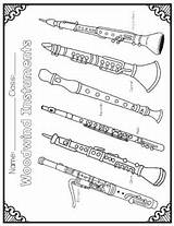 Woodwind Coloring Pages sketch template