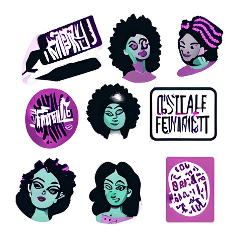 Feminist Stickers · Creative Fabrica