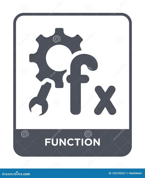 Function Icon in Trendy Design Style. Function Icon Isolated on White ...