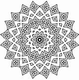 Flower Mandala 9 sketch template