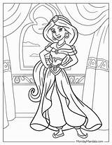 30 Aladdin & Jasmine Coloring Pages Free PDF Printables sketch template