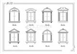 欧式建�构件元件cad素材图纸 室内节点图块 土木在线 sketch template