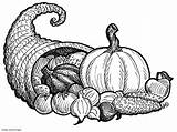 Free Printable Cornucopia Coloring Pages  Coloring Home sketch template