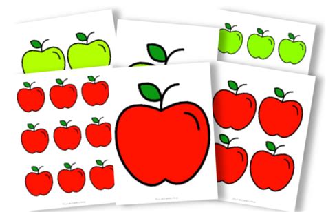 Red and Green Apple Templates in Large, Medium and Small – Simple Mom ...