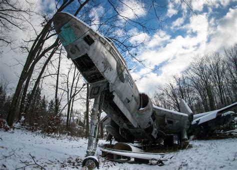 In pictures: World War II fighter aircraft rot in abandoned plane graveyard