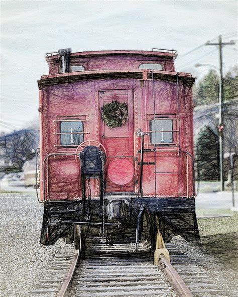 Caboose Drawing by Michael Bashur Jr - Fine Art America