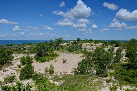 Dunes Beach Sand Dunes at Sandbanks Provincial Park Stock Photo - Image ...