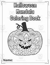 Halloween Mandala Coloring Book  Holiday Pages By Teach Simple sketch template