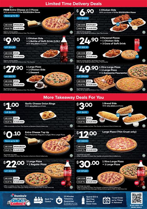 Now till 31 Aug 2022: Domino's Pizza Discounts Promo Code Coupon Offers ...