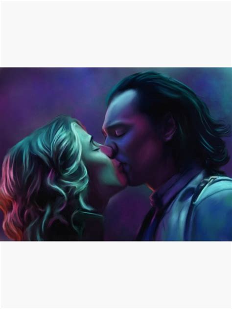 "Loki And Sylvie Kiss" Canvas Print for Sale by Kedrart | Redbubble