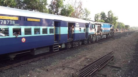 REGAL ENTRY OF 24 COACH MANDOVI EXPRESS AT KANKAVLI STATION, KONKAN ...