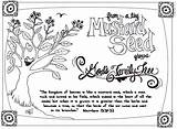 Mustard Seed Coloring Page Pages sketch template