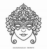 Image Result For coloring Pages Masks Of Venice  Carnival sketch template